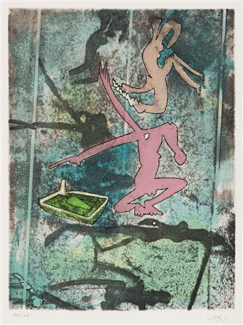 ROBERTO MATTA Group of 4 color etchings and aquatints from Centre Noeuds.